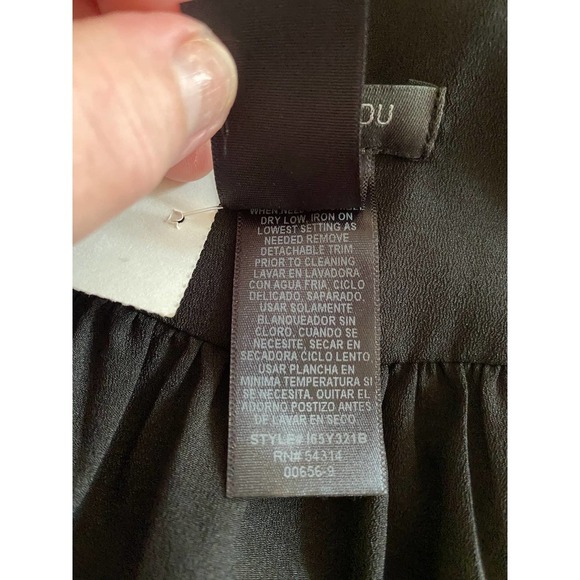 Sleeveless High Low Dress 12 Black Cocktail Summer by Bisou Bisou NEW - Picture 6 of 6